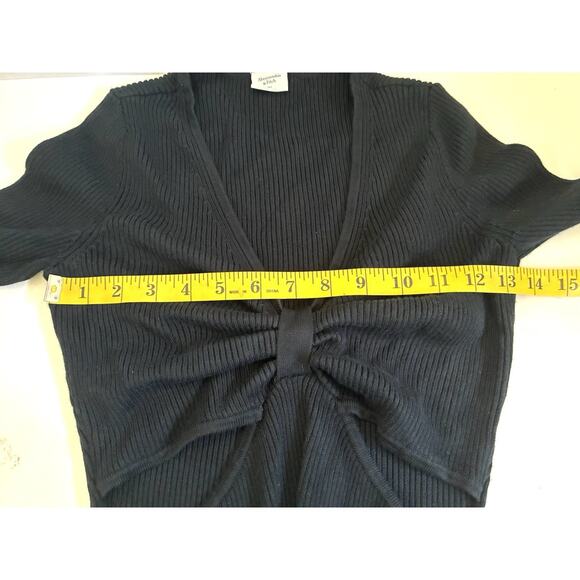 Abercrombie & Fitch Cutout Sweater Dress – Black, Size MT (Fits S) - Picture 7 of 10